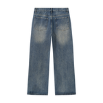Men’s Vintage Wash Straight Leg Denim Jeans